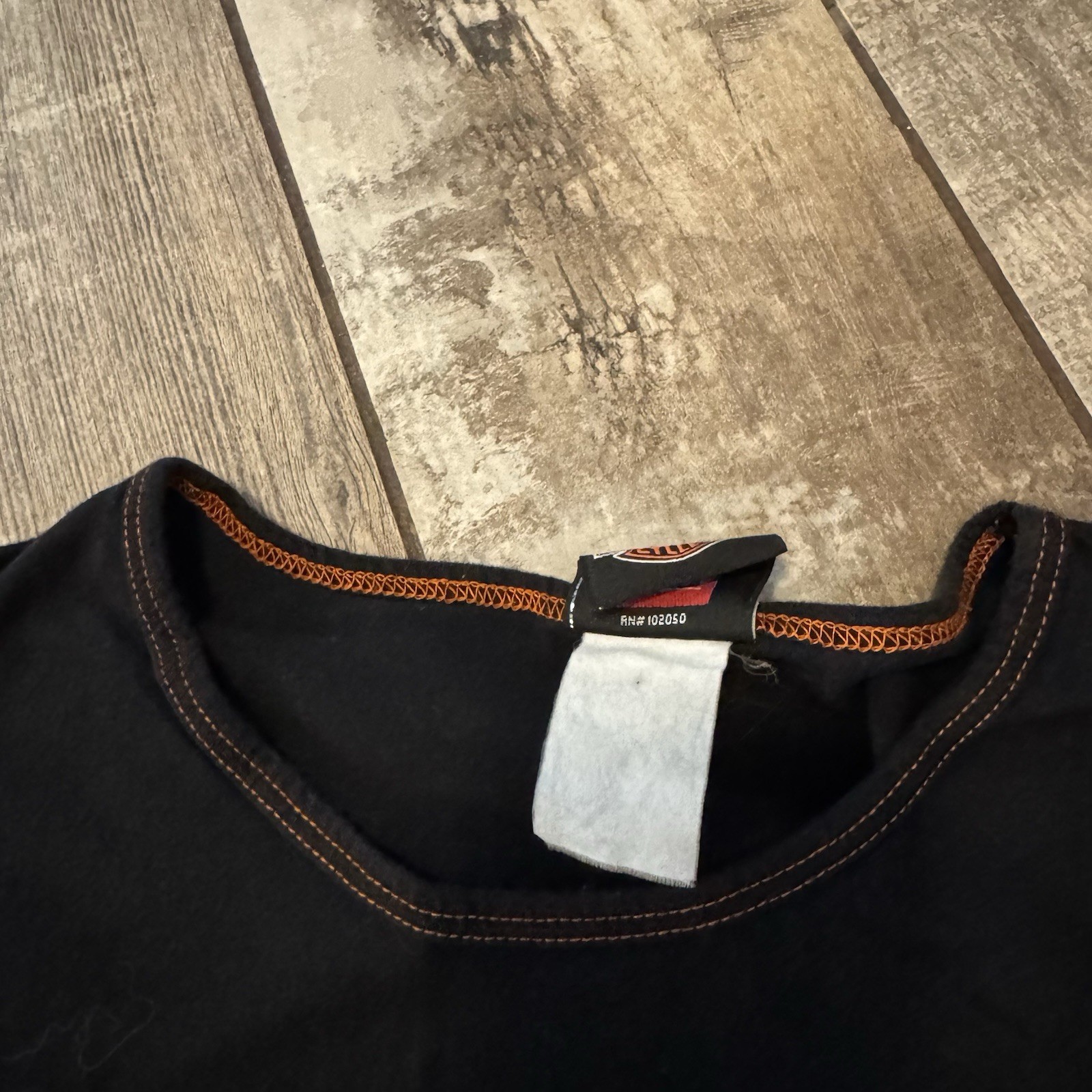 Harley Davidson Rhinestone T-shirt Black Big spring, Tx. Dealership Size Unknown