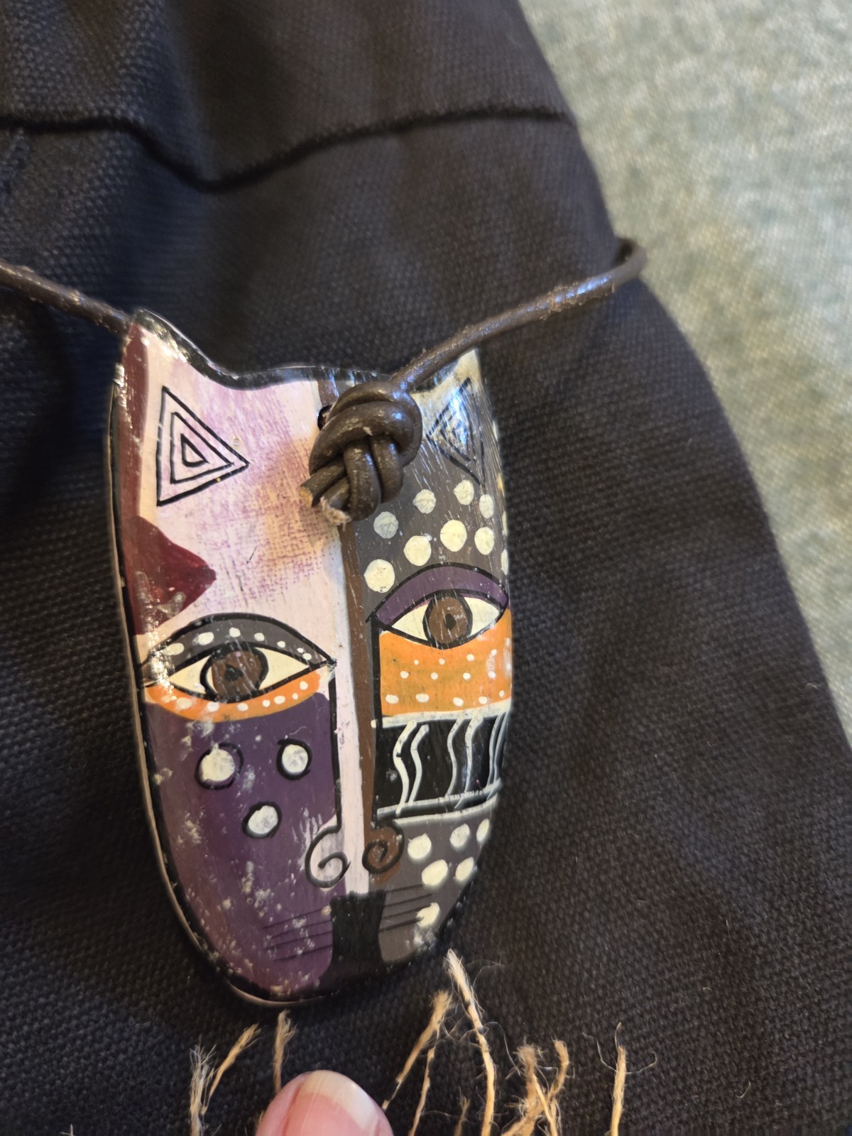 Laurel Burch Large Hobo Bag with Purple & Gold Cats