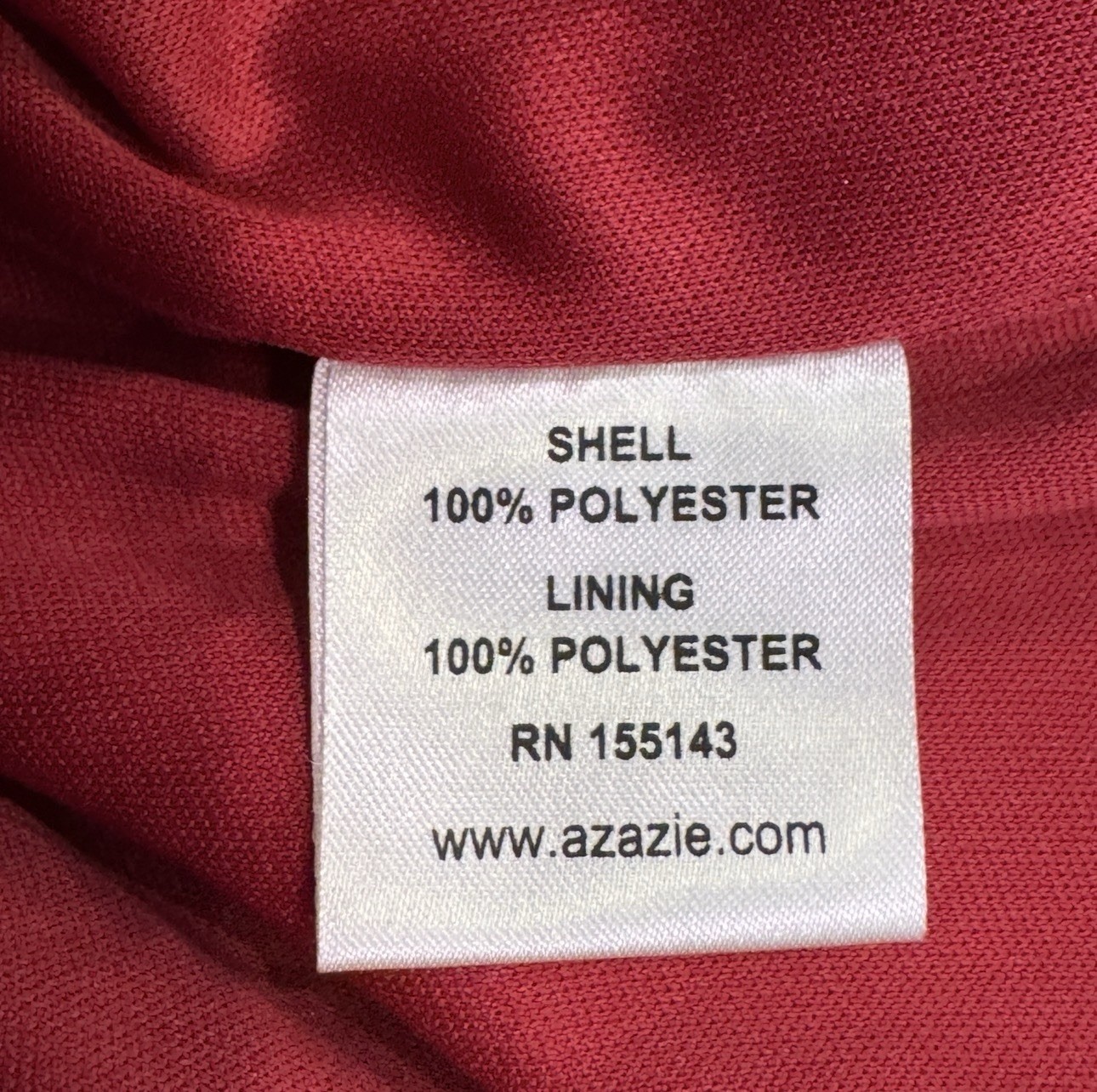 Azazie One-Shoulder Maxi Chiffon Formal Bridesmaid Dress Burgundy/Red – Size A8