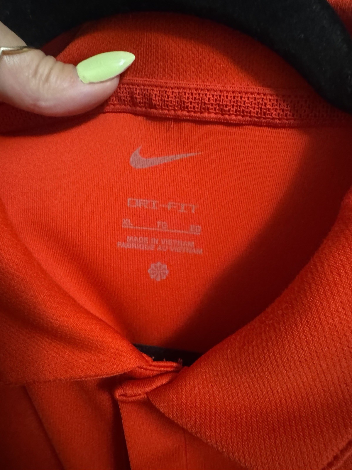 Nike Dri-FIT Men’s XL Red Ohio State Buckeyes Solid Polo Button Logo