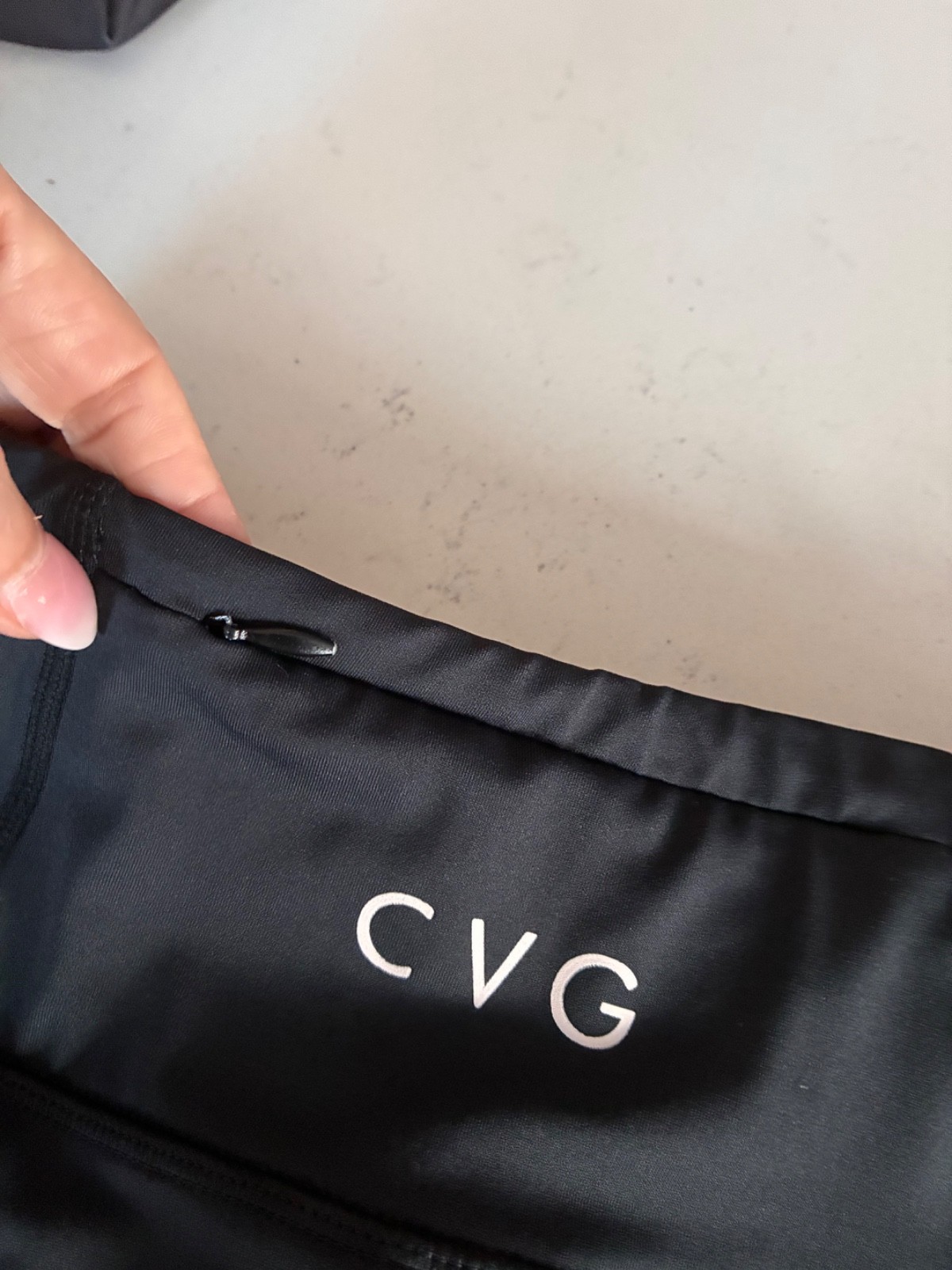 CVG Constantly Varied Gear Black Skort with zipper pocket at back