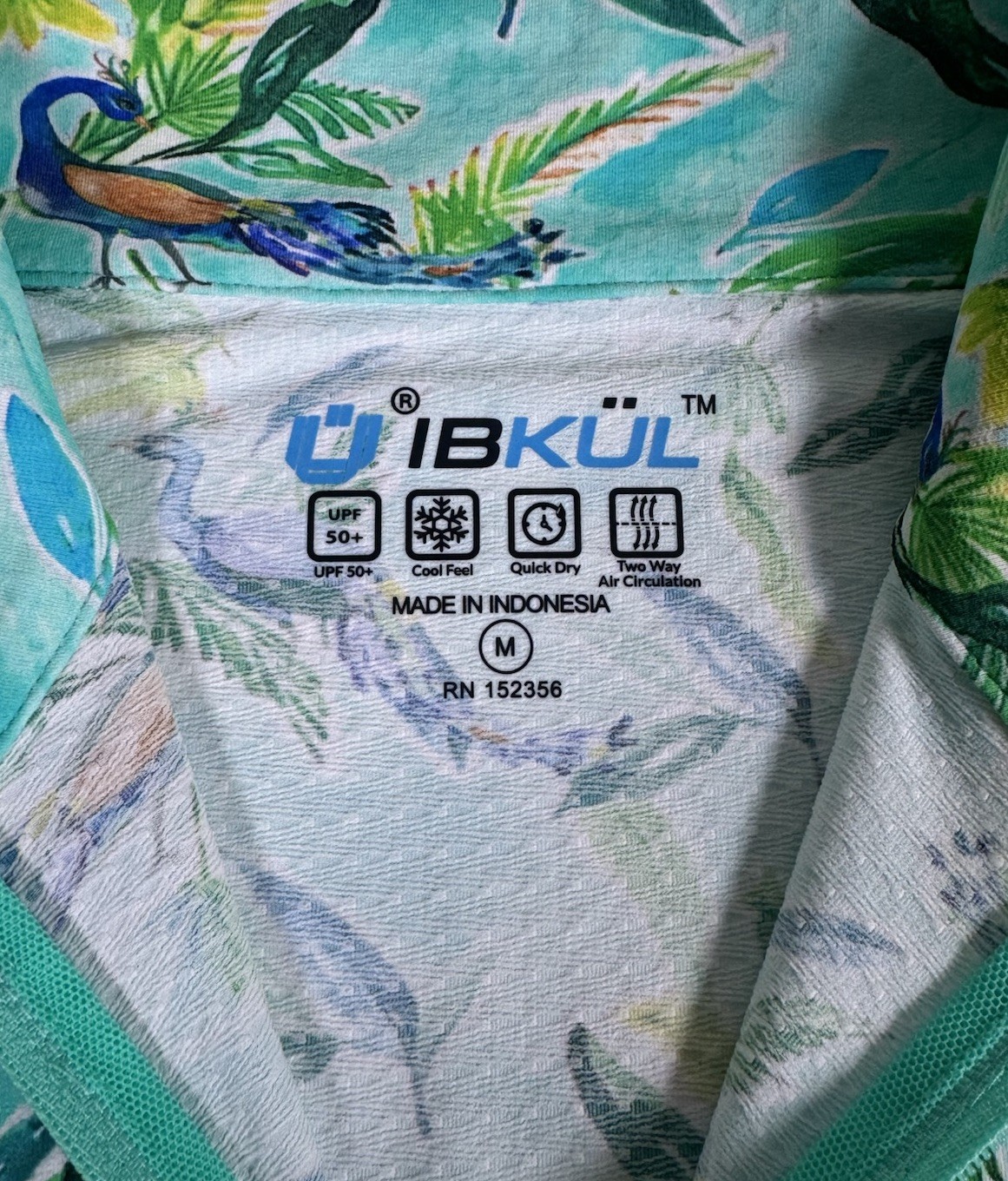 IBKUL Golf Tennis 1/4 Zip Top Pullover Shirt S M L XL Blue Long sleeve Q1