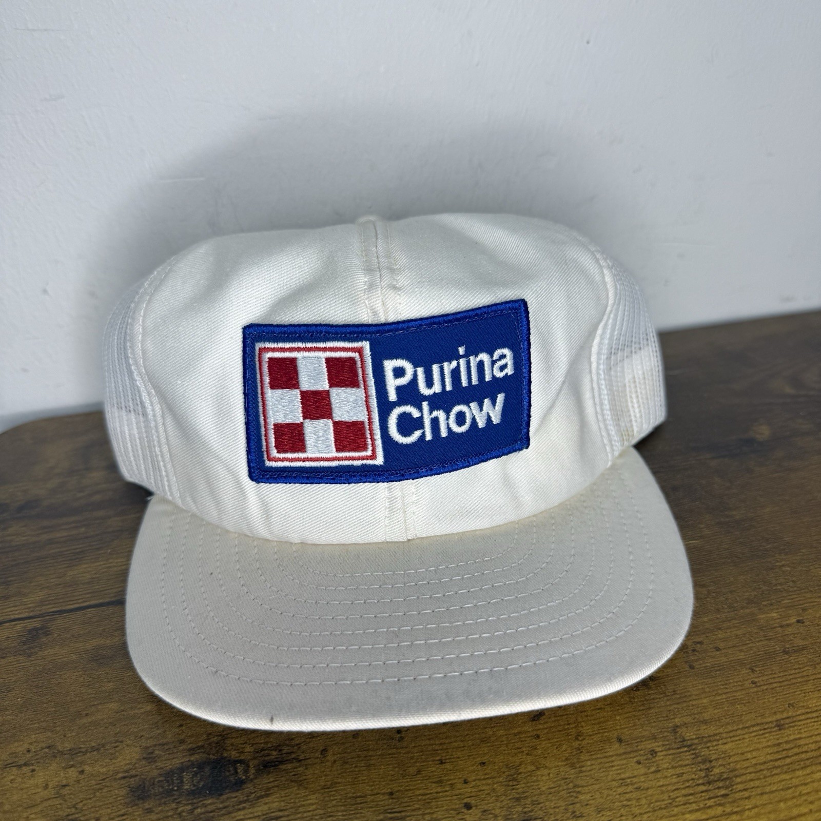 Vintage Purina Chow Trucker Hat Louisville MFG Co SnapBack USA Made