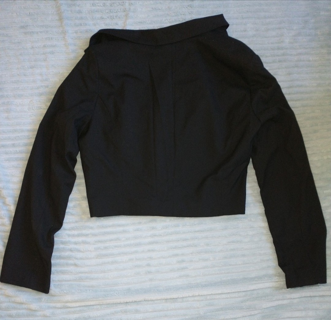 Mossimo Cropped Tuxedo Blazer Size L