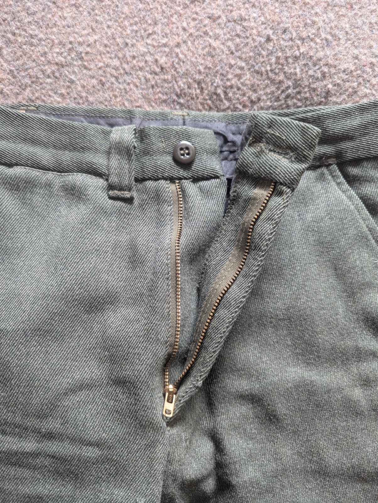 Filson mens heavy wool pants straight cut green 30×29