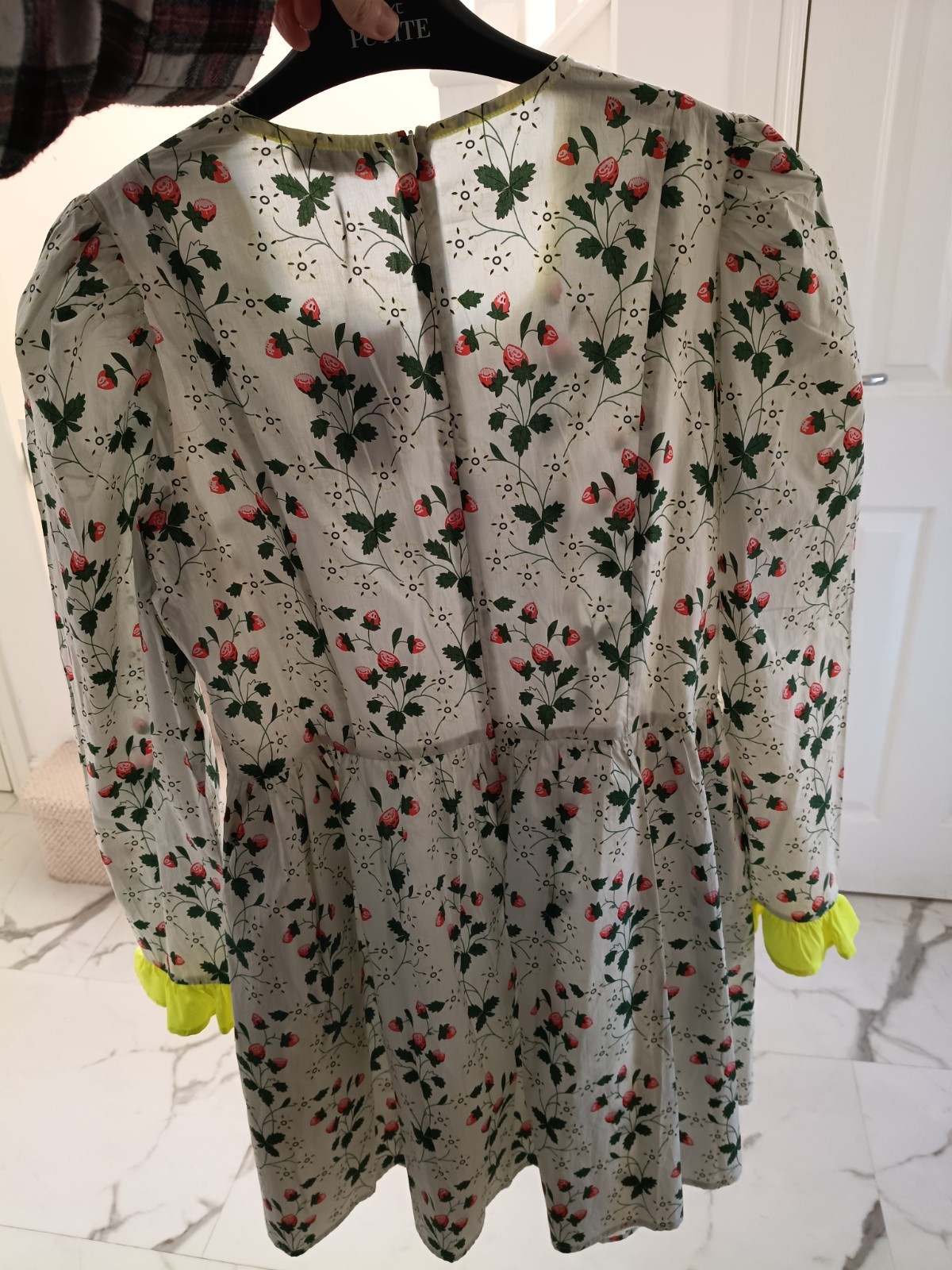 Batsheva X Laura Ashley Strawberry Print Dress Size 16 Fits 14 Bnwt