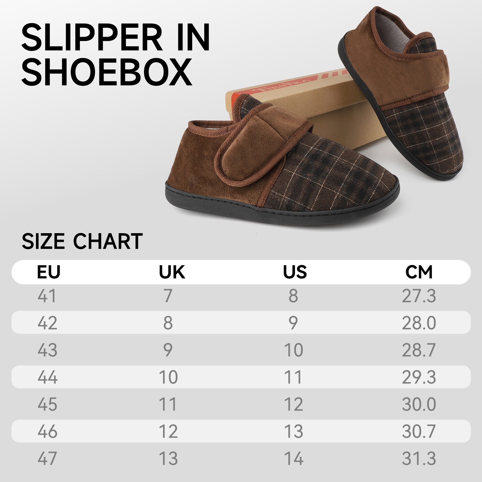 Men’s Winter Slippers Comfortable Felt Slippers Warm Home Shoes Adjustable Shoes
