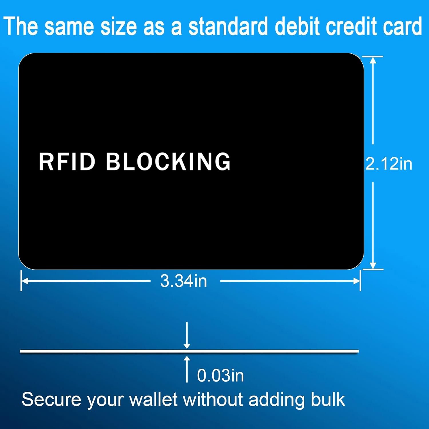 5 PACK RFID Blocking Card Contactless NFC Credit Card ID Protection Safe Blocker