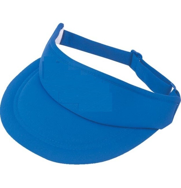 Poly VISOR Foam Polyester Terry Cloth Lining w/ Adjustable Strap Plastic Buckle