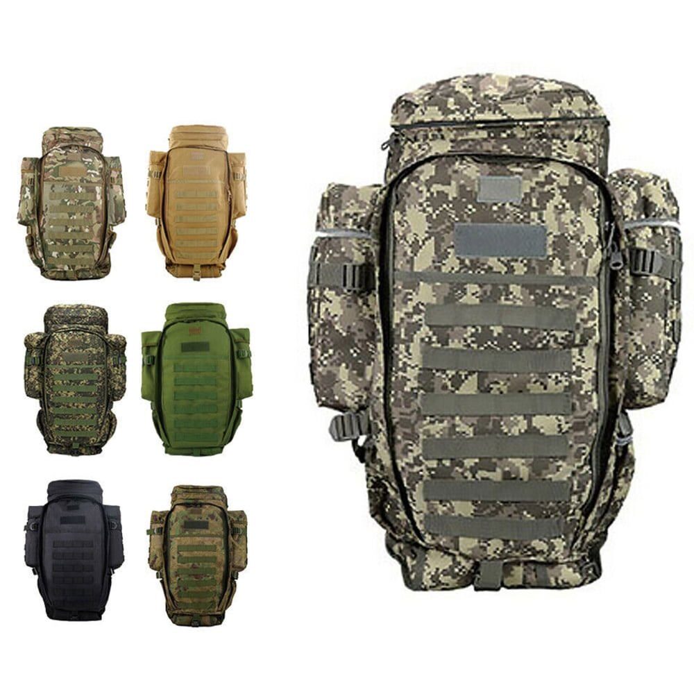 75L Large Camping Backpacks Tactical Rifle Bag Army Molle Bag Daypacks Rucksack