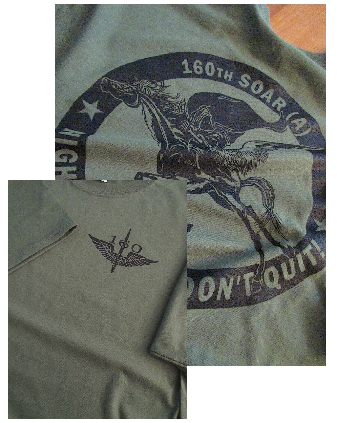 160th NIGHT STALKERS SOAR Spec OPS Aviation T-Shirt Large Military US Military 1