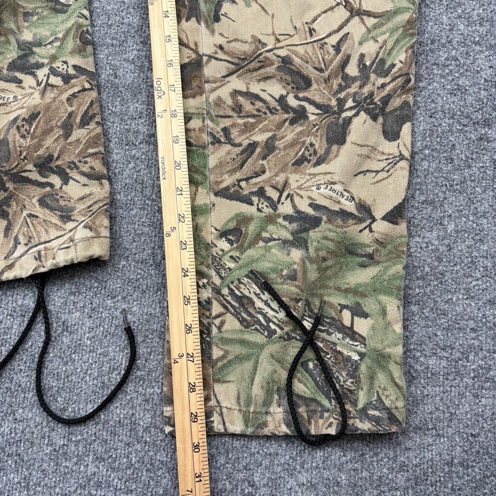 Vintage Reatree Pants Mens 30 Camo Cargo Grunge Hip Hop Skater Hunting 90s USA