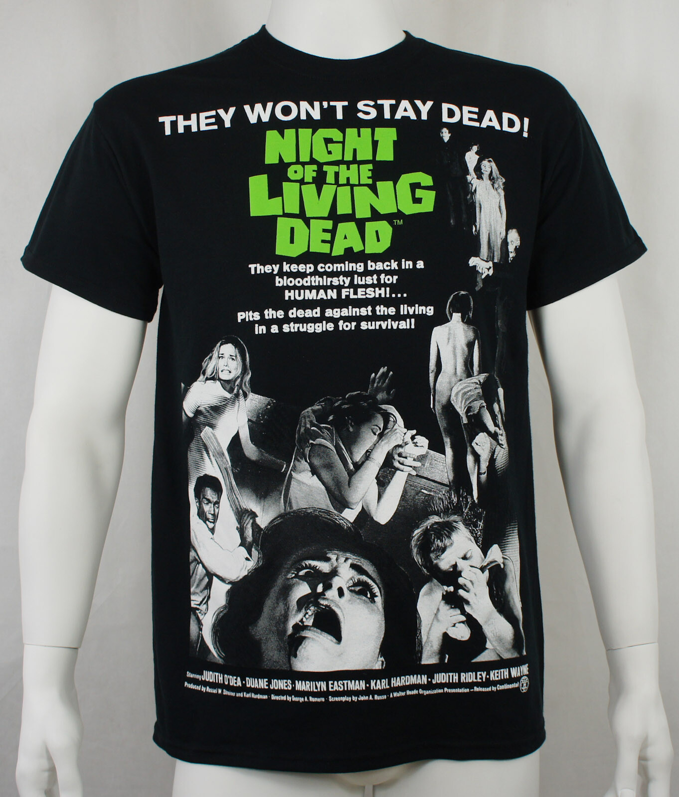 Authentic Romero’s Night Of the Living Dead Movie Poster T-Shirt S M L XL 2XL