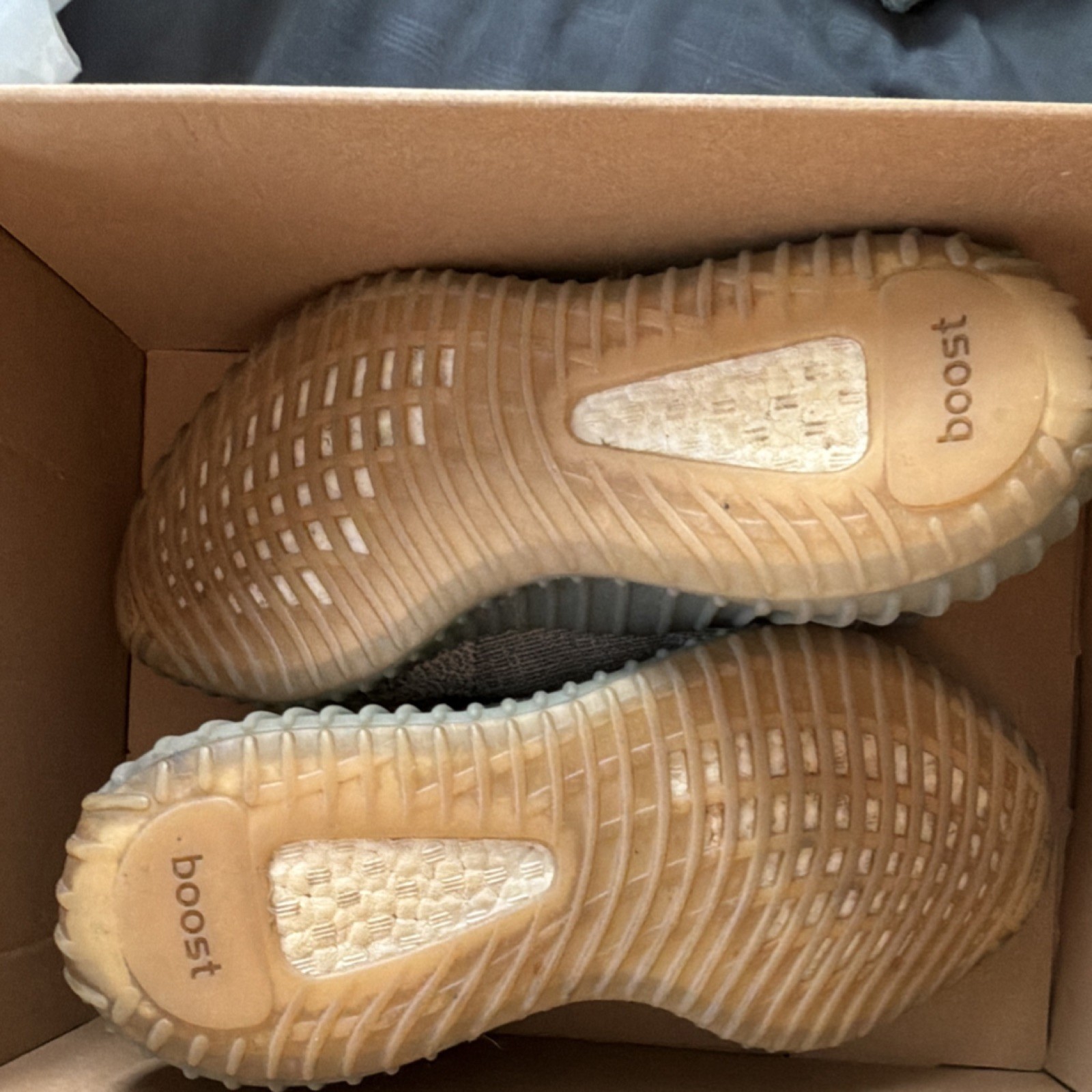 adidas Yeezy Boost 350 V2 Ash Stone Gray Beige Primeknit GW0089 Sneakers Men