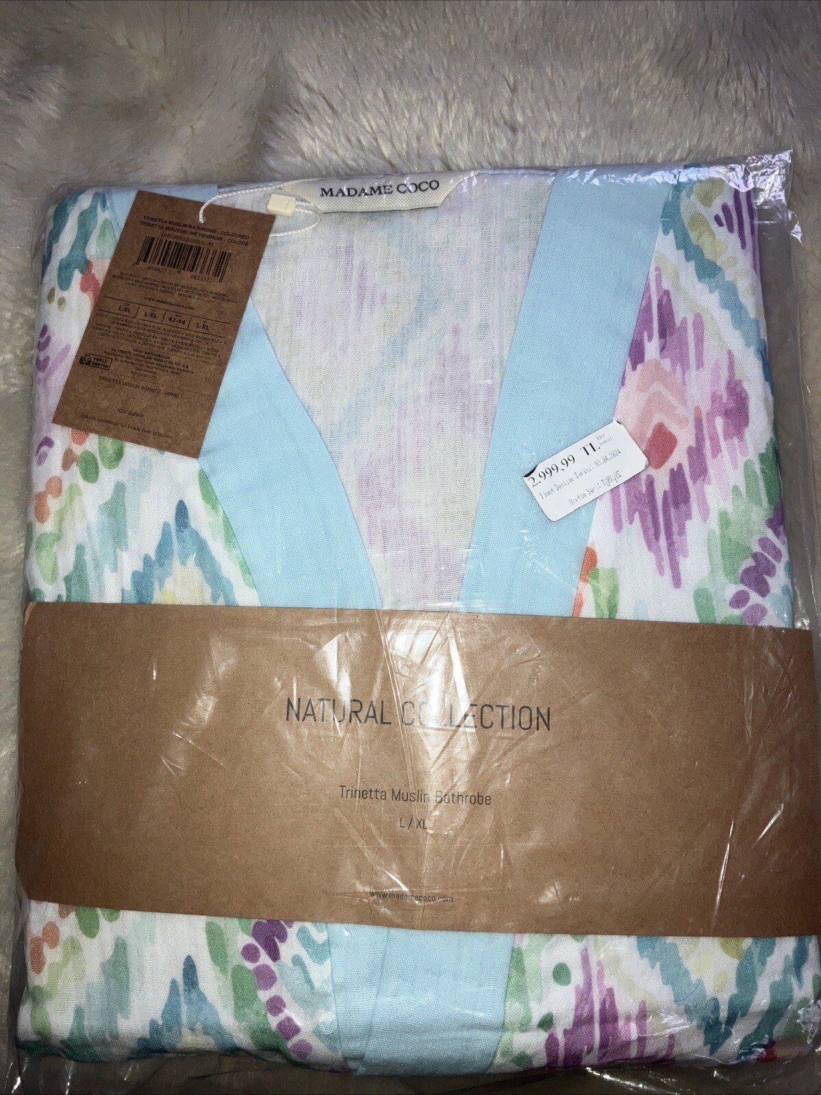 Cotton Muslin Turkish Bathrobe Made In Türkiye – NWT