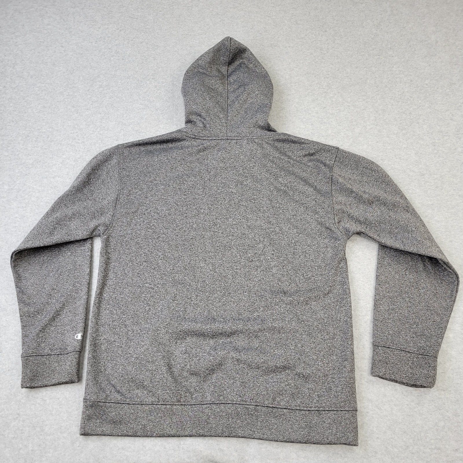 Champion Miami Hurricanes Hoodie Mens Large Gray Graphic Pullover Pockets