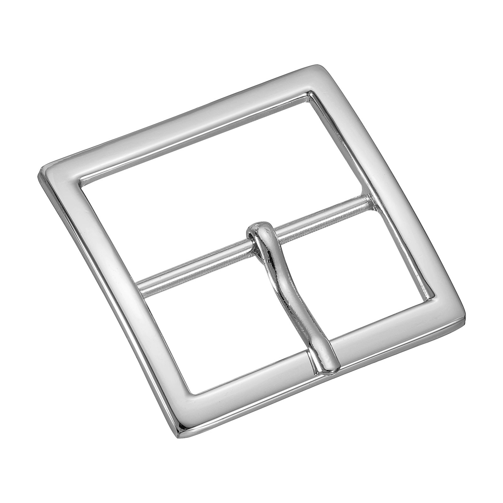 1.5″ Single Prong Belt Buckle Square Center Bar Buckles for Belt Silver