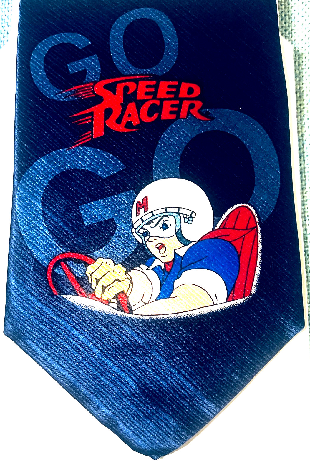 NIP GO SPEED RACER Blue 57″ Adult Neck Tie 100% Silk