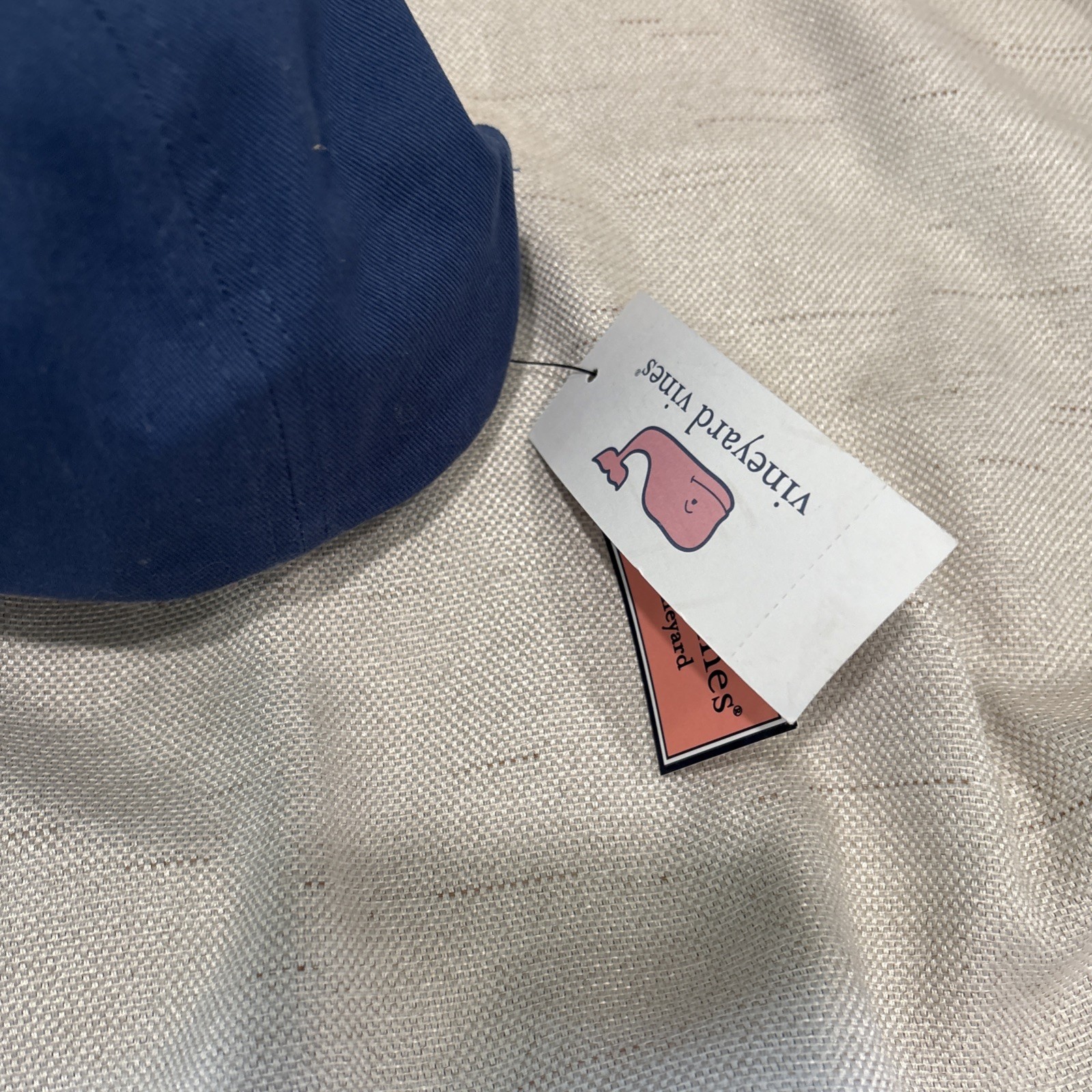Vineyard Vines Baseball Hat Mens One Size Blue Football Whale Logo 5A004416-982