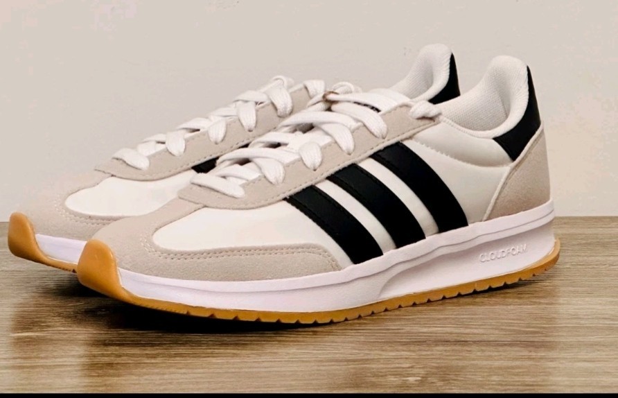 Adidas Run 70s 2.0 shoes – White Black Grey 5Y/ 7W New JI2266