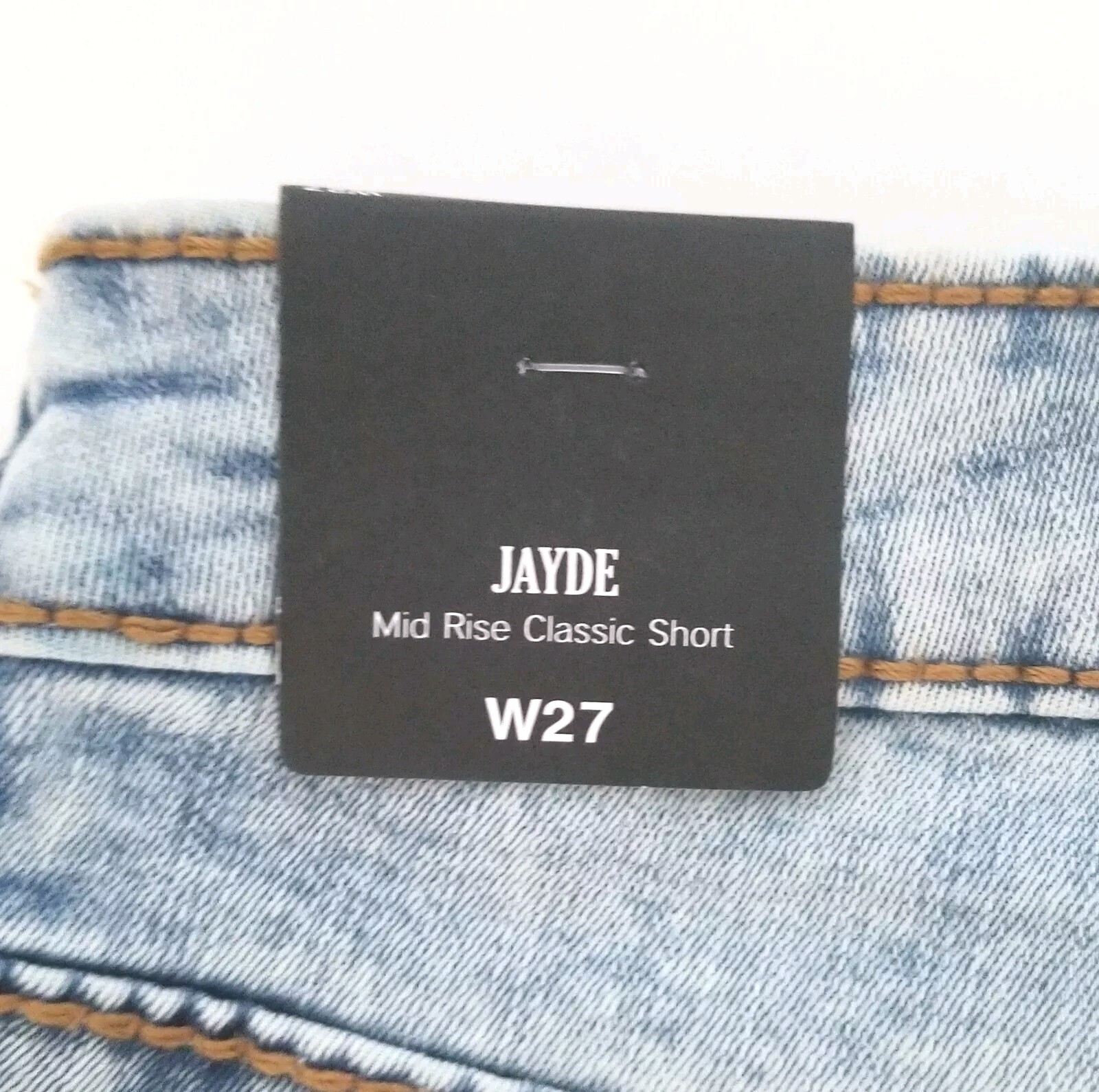 True Religion Jayde Light Wash Denim Mid Rise Classic Shorts Size 27 $159