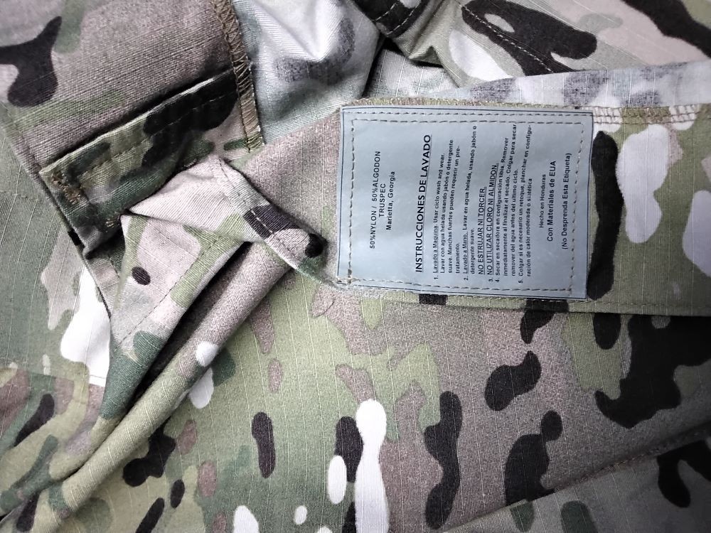 TRU-SPEC NYCO RIpstop Multicam BDU Shirt 2 Pocket W/Sleeve Pockets (Chile Army)