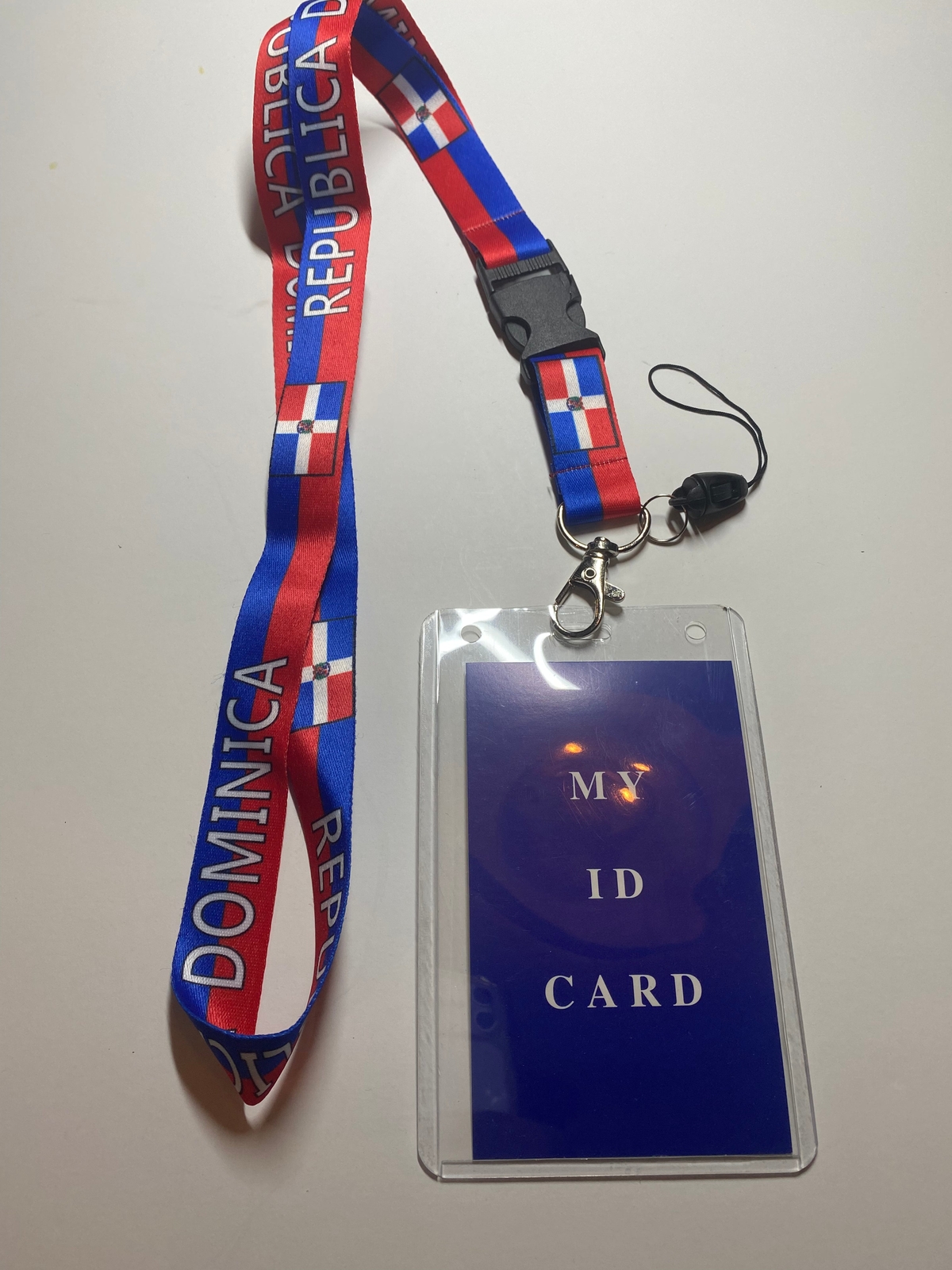 Dominican Republic Landyard with ID Holder FREE SHIPPING