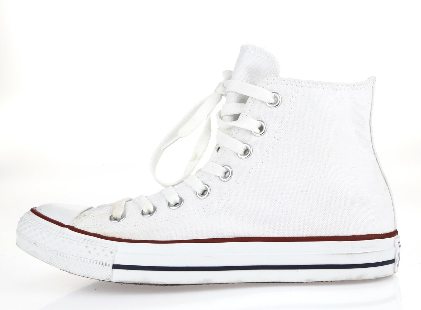 CONVERSE ALL STAR white w/ custom sign canvas high top sz. M-7 / W-9 NEW!