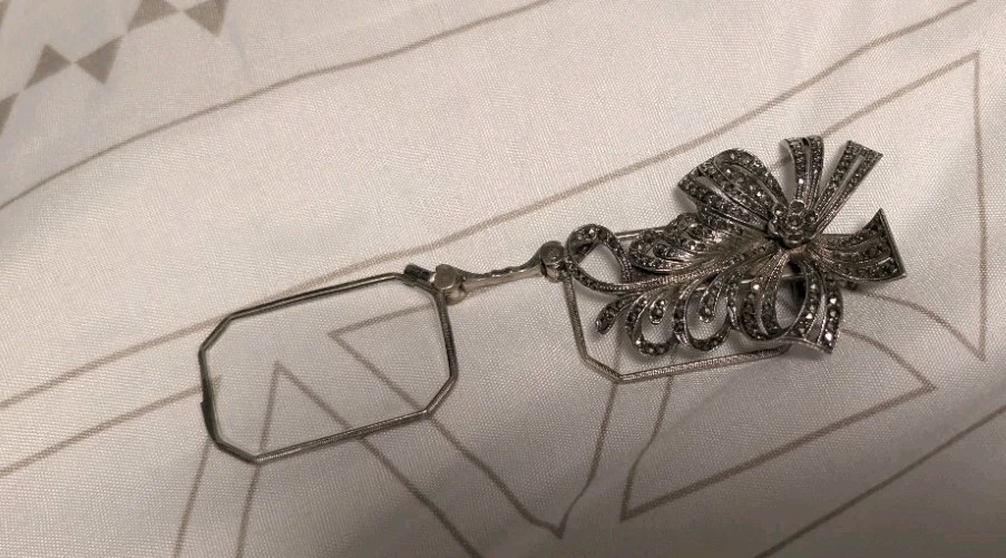 Antique Vintage Lorgnette Marcasite Glasses Antique Vintage, Germany