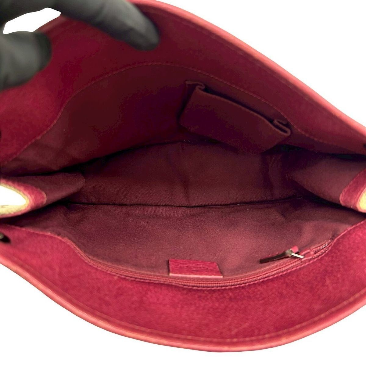 Gucci GG Monogram Canvas Leather Shoulder Bag Pochette Color Unspecified Used