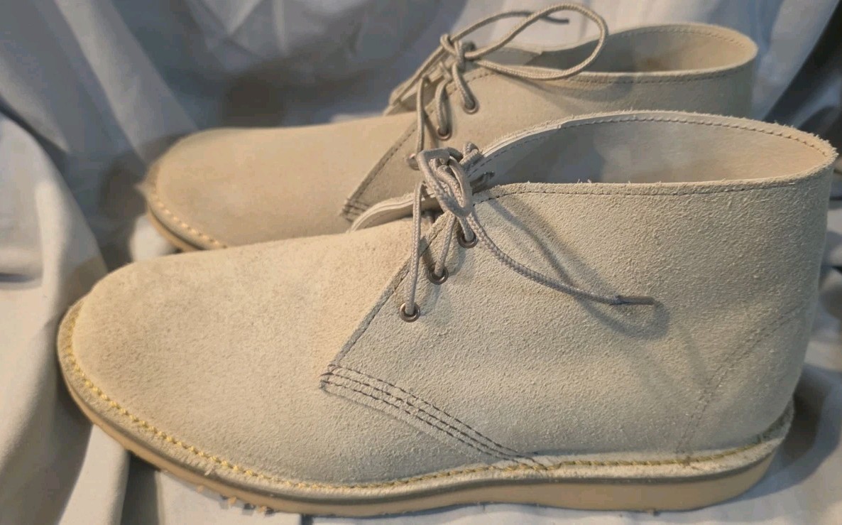Red Wing Weekender Chukka White Sand Mohave Leather 3309 Men SZ 10 NWOB 2nds