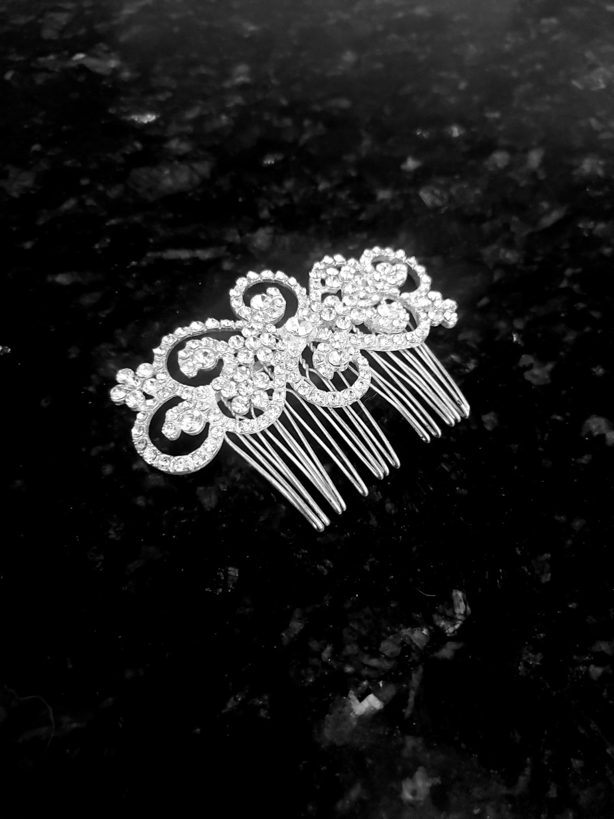 Wedding Hair Comb Bride Crystal Rhinestone Women Hairpins Bridal Headpiece