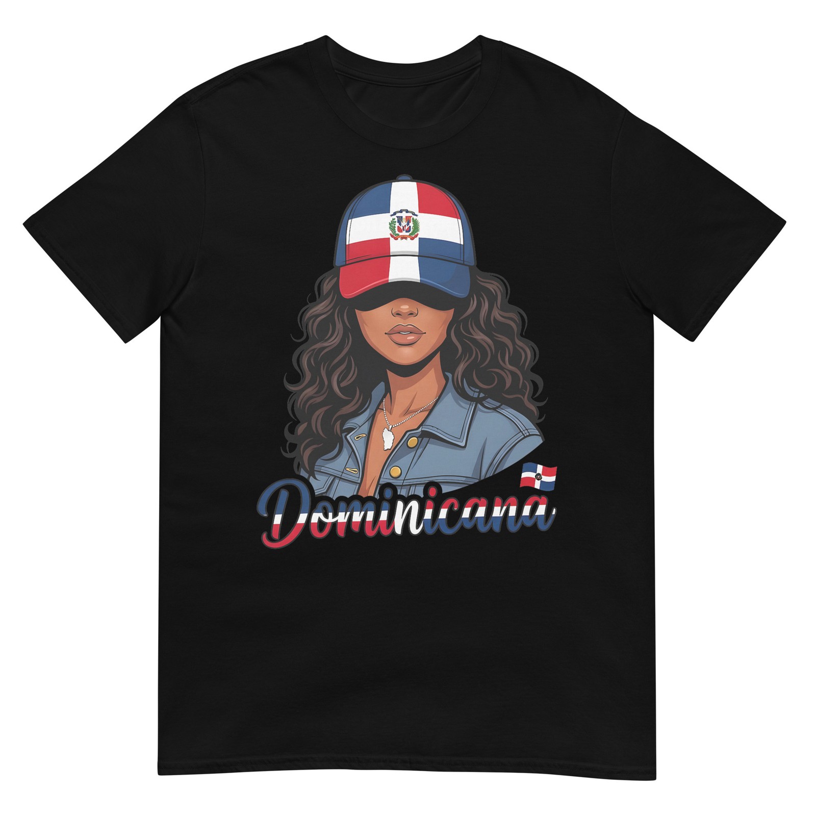 Dominican Girl Proud Dominicana Dominican Republic Flag T-Shirt