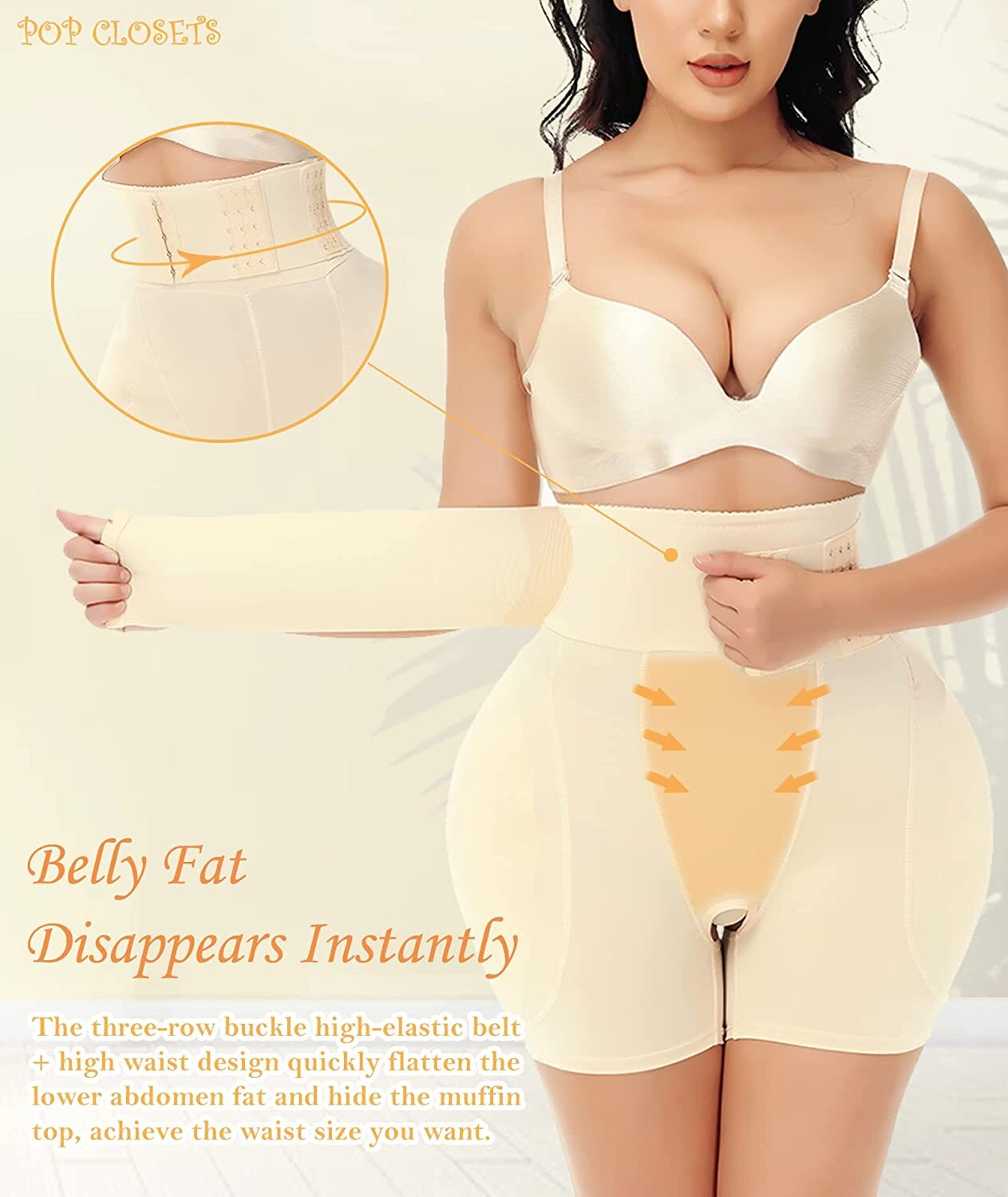 Women Butt Lift Shorts Hip Enhancer Crossdresser Shapewear Fake Ass Panties Pads