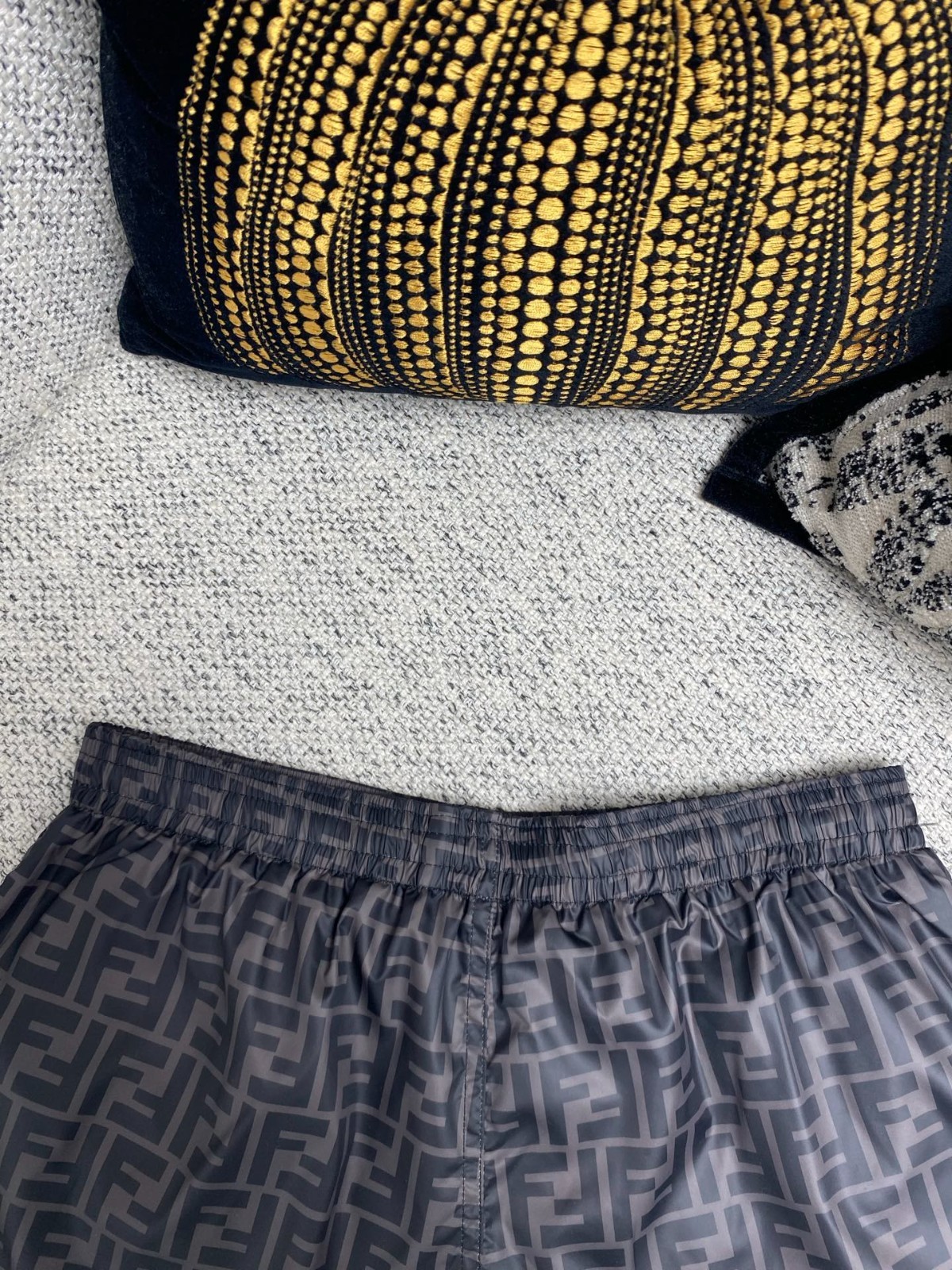 Fendi’s new spring/summer shorts are made of twill mulberry silk, men’s size M.