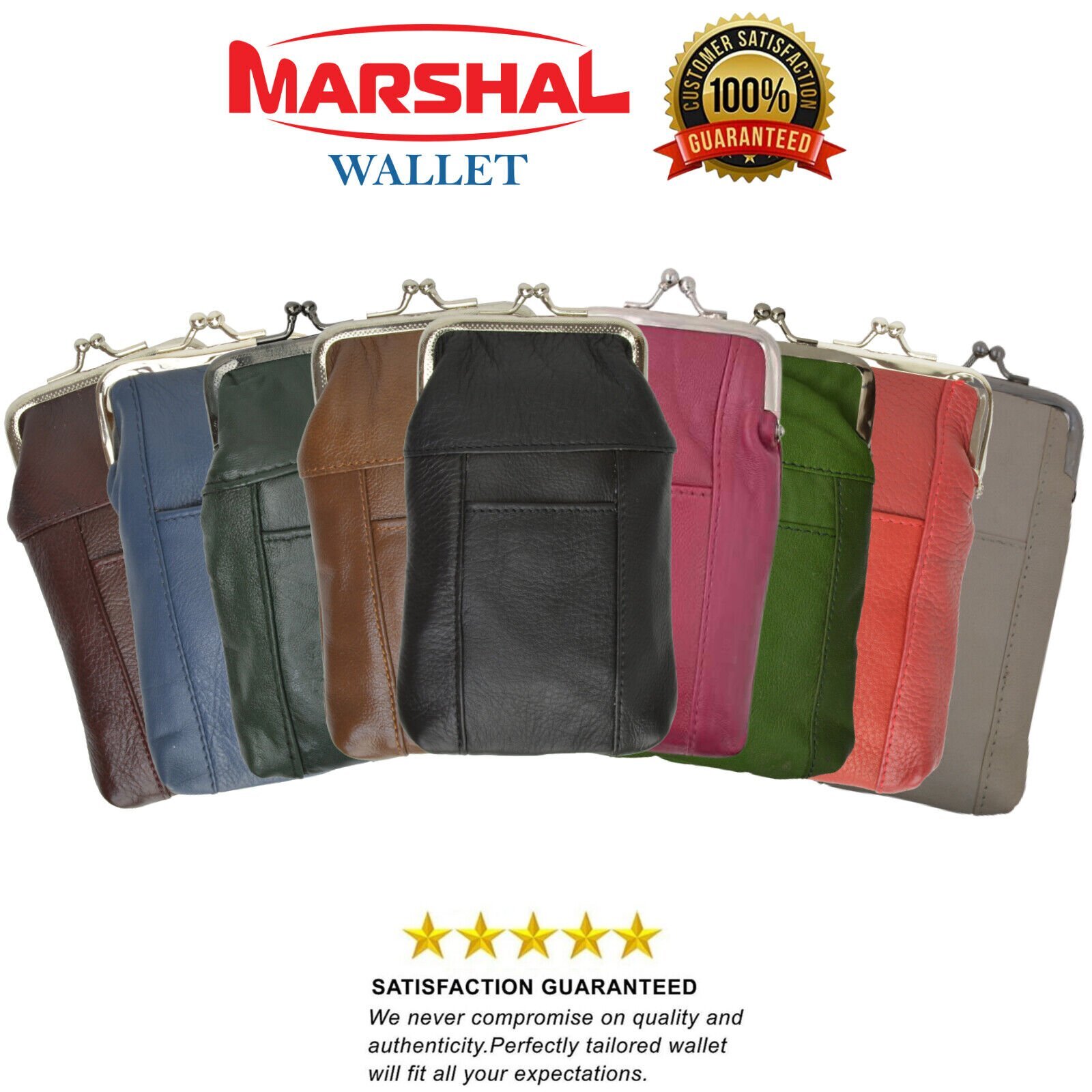 Women Patch Leather Cigarette Case Holder with Lighter Pocket by Marshal