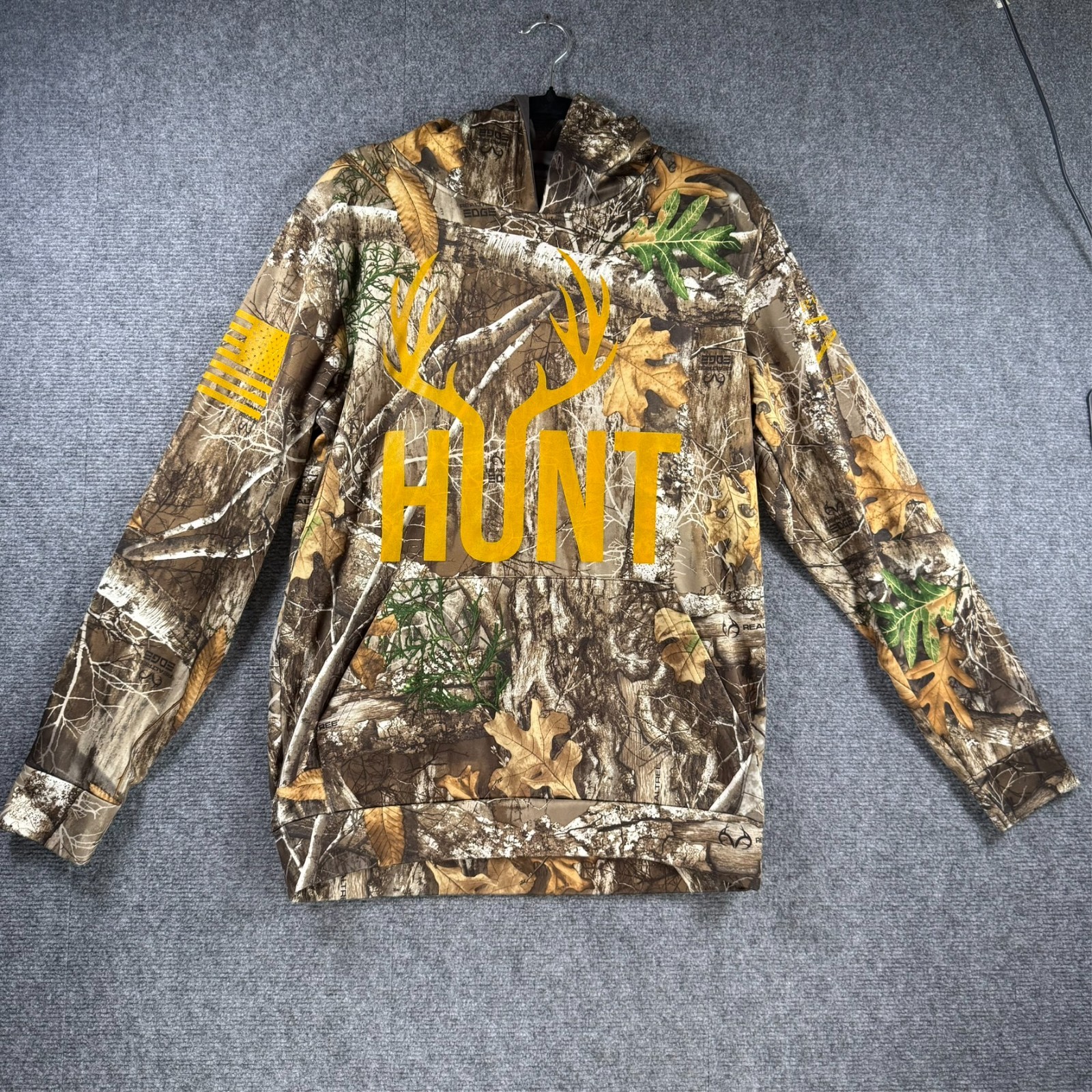 Grunt Style Mens Small Camouflage Hunting Pullover Hoodie Graphic Camo