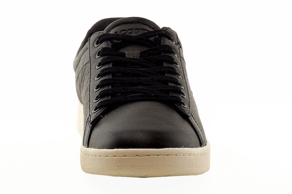 Lacoste Men’s Carnaby Evo 2 Black Sneakers Shoes Sz: 8.5