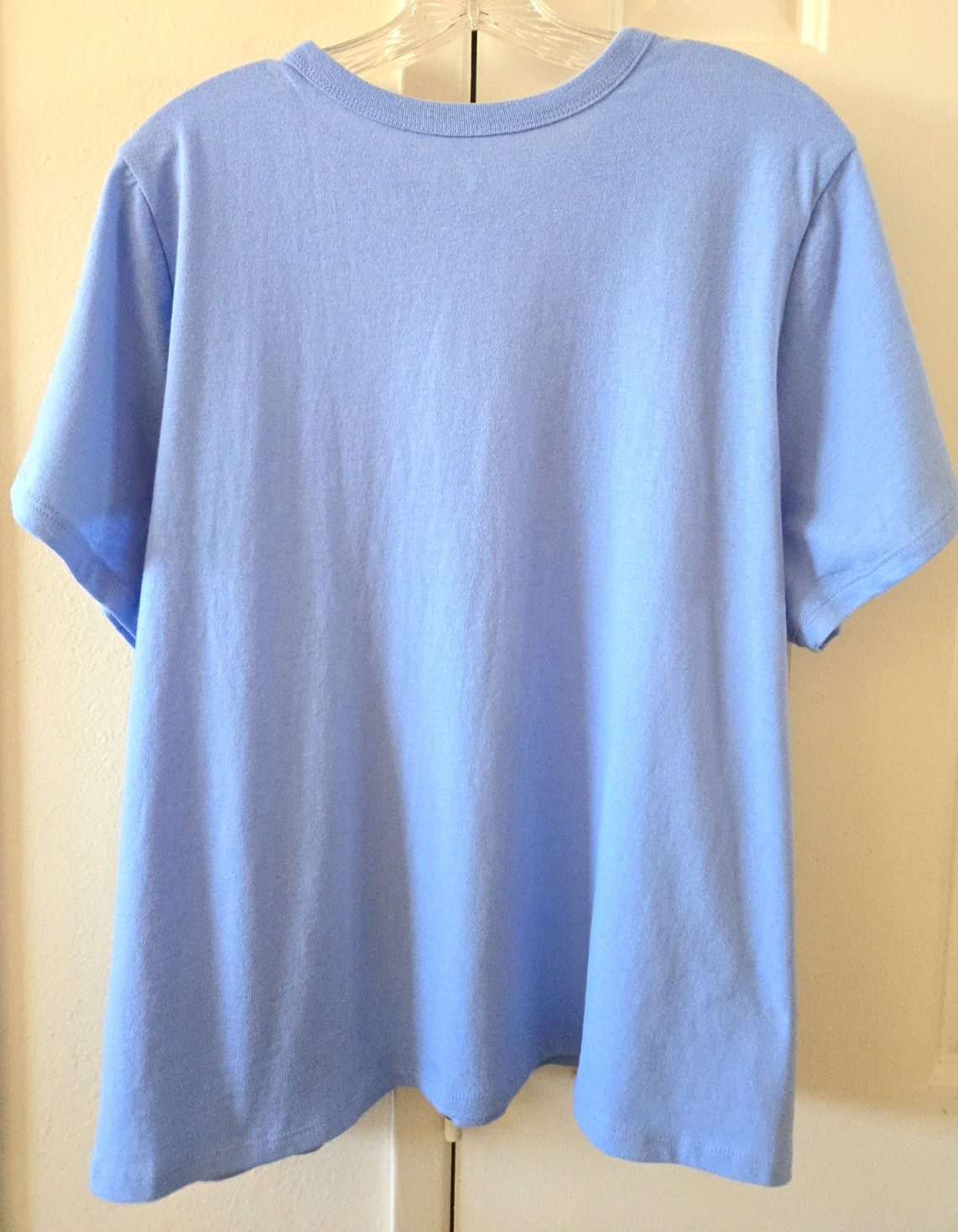 Old Navy Sky Blue Soft Blue Light Blue Cotton Scoop T-shirt 3XL 22 24 XXXL 3X