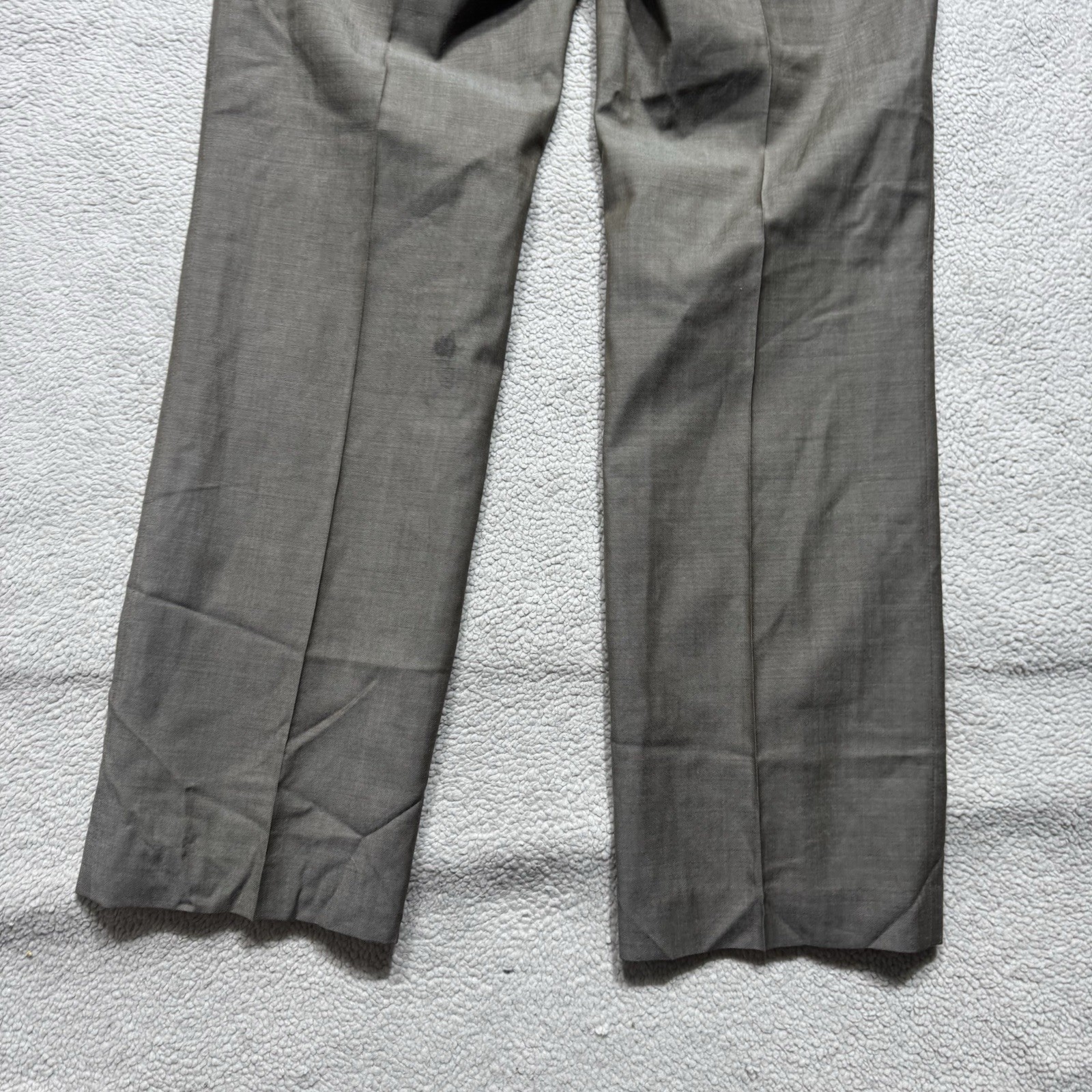 J Crew Pants Womens 6 Brown Dress Slacks Side Zip 100% Wool Mid Rise Lined 28×28