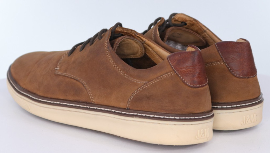 Johnston & Murphy McGuffey $120 Men’s Plain Toe Casual Shoes Size 12 M Leather