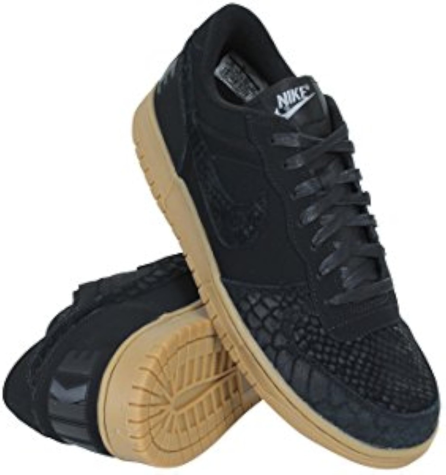 Nike 854166-002 Men Big Low LUX Black Gum Light Brown – 12.5