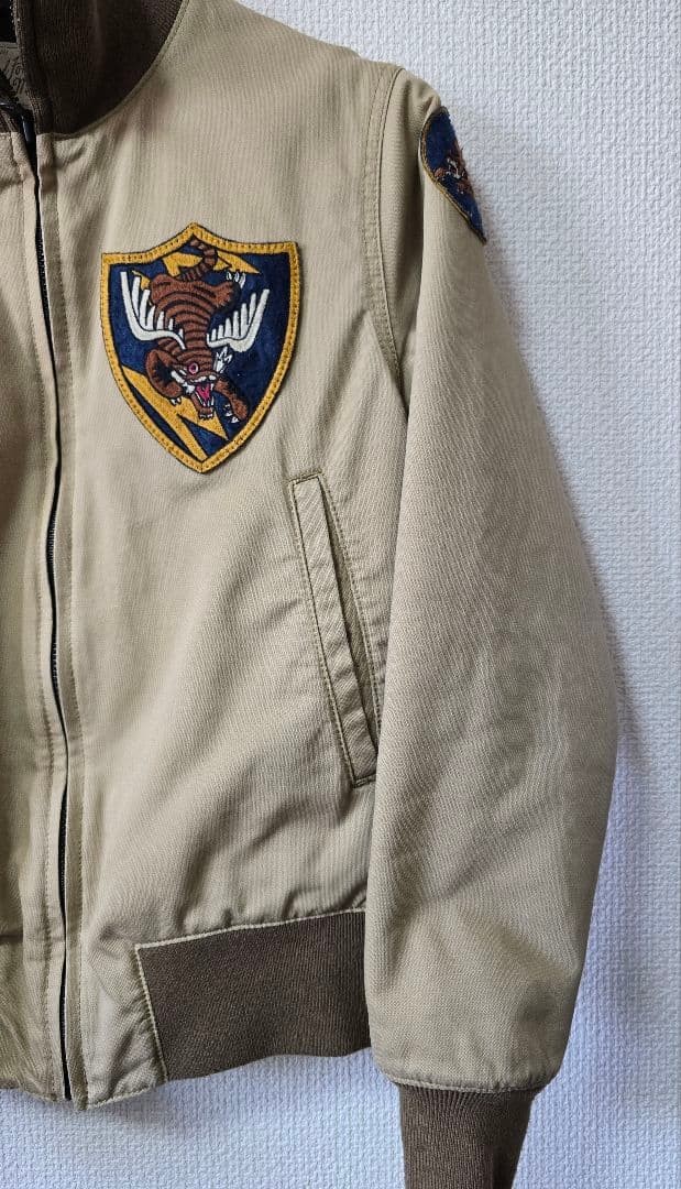 AVIREX Tankers Flying Tiger military Jacket Blouson Coat Men Size M Genuine