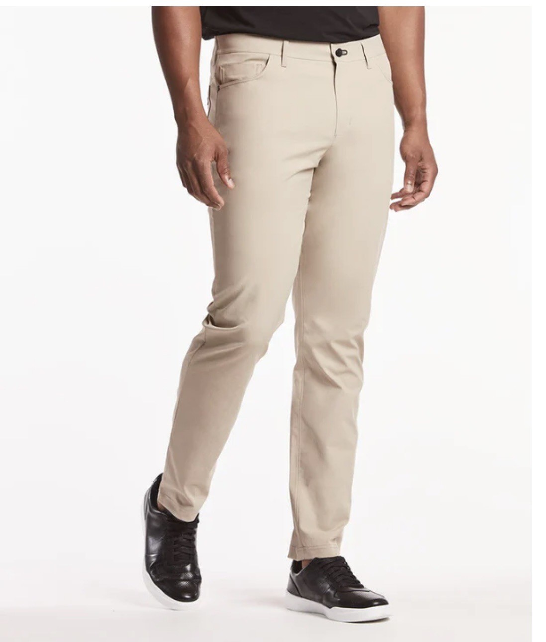 PUBLIC REC Dealmaker All Day Every Day Pants Flat Front Sz 42 x 34 Sand Stretch