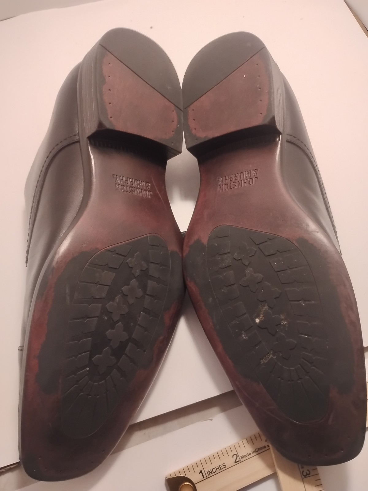 Vintage Birchett Double Monk Straps johnston murphy shoes Black Calfskin 9 1/2