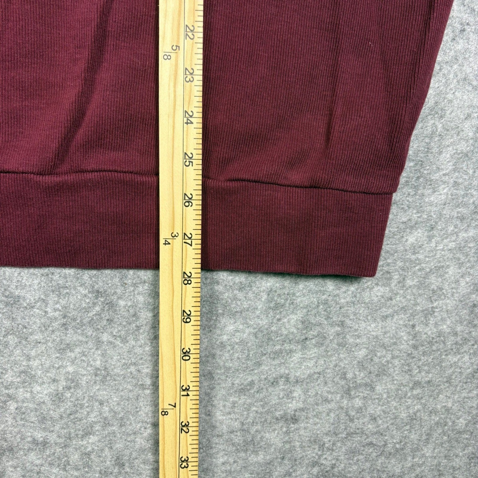 US Polo Assn Quarter Zip Pullover Sweater Mens 2XL Burgundy Ribbed Mock Neck
