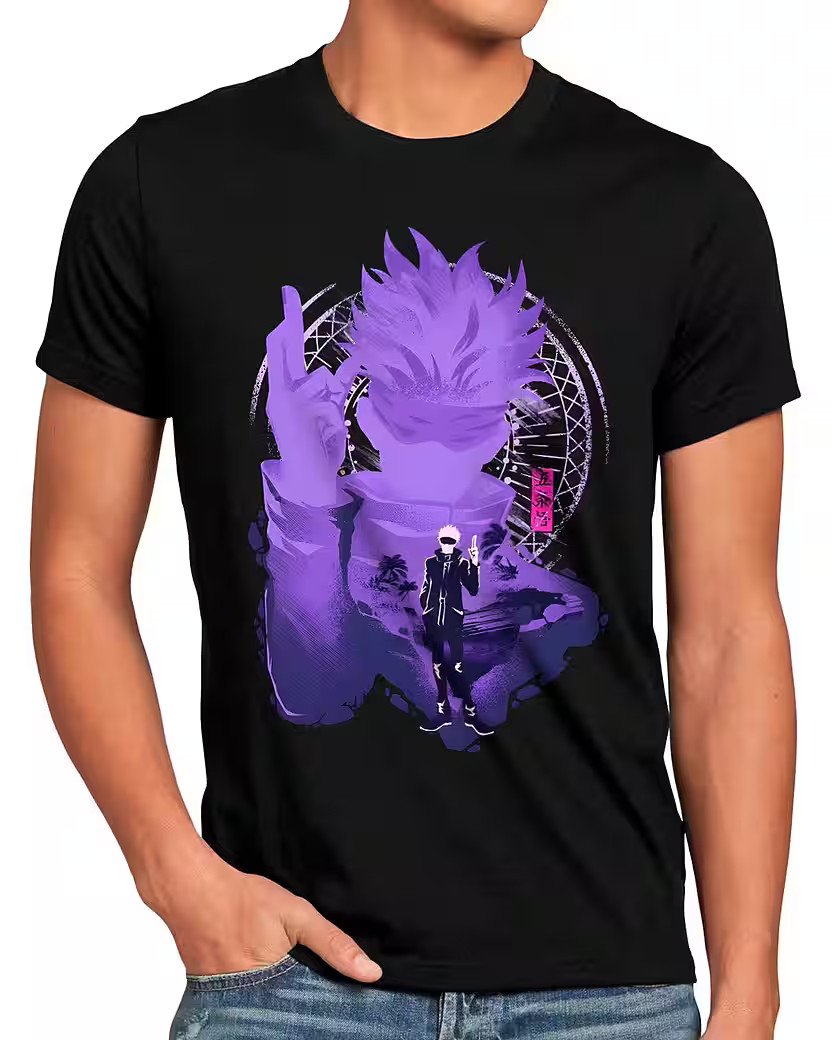 Anime Strongest Wizard Jujutsu Kaisen Japan Black T-Shirt, Gift For Friends