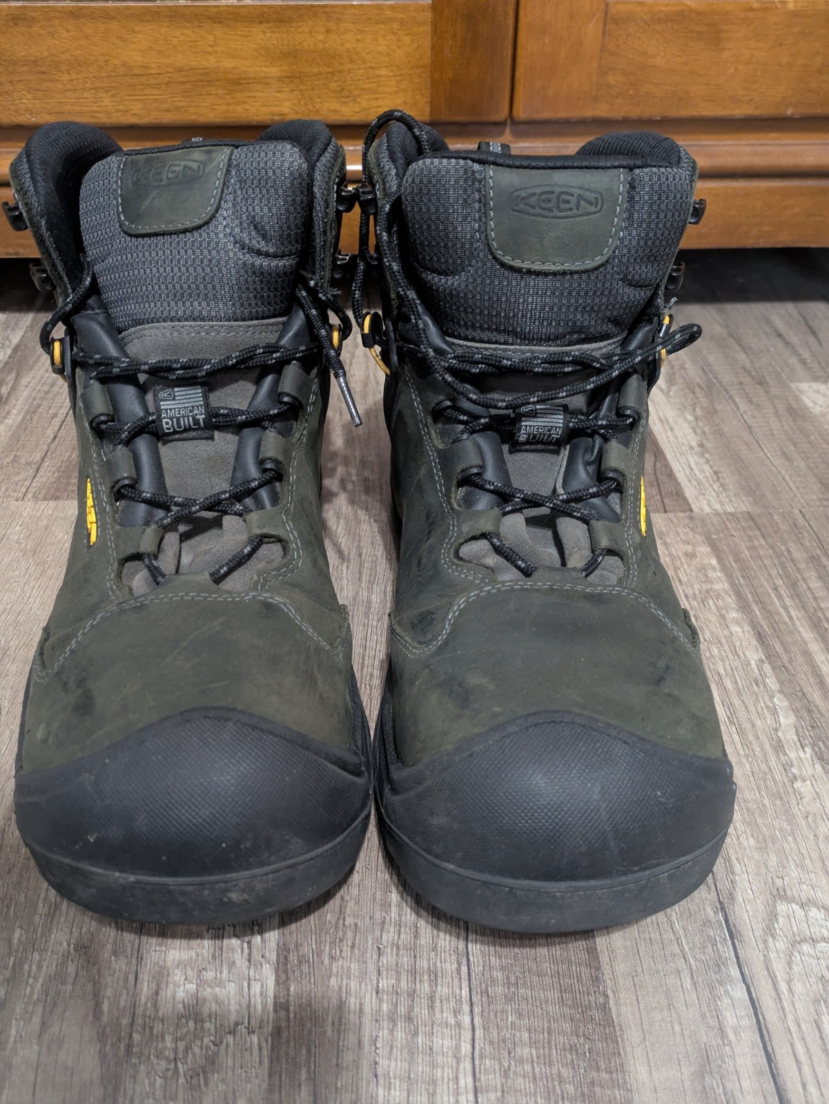 USA Made Carbon Fiber Toe Size 14 Utility Work Boot- Keen Dover