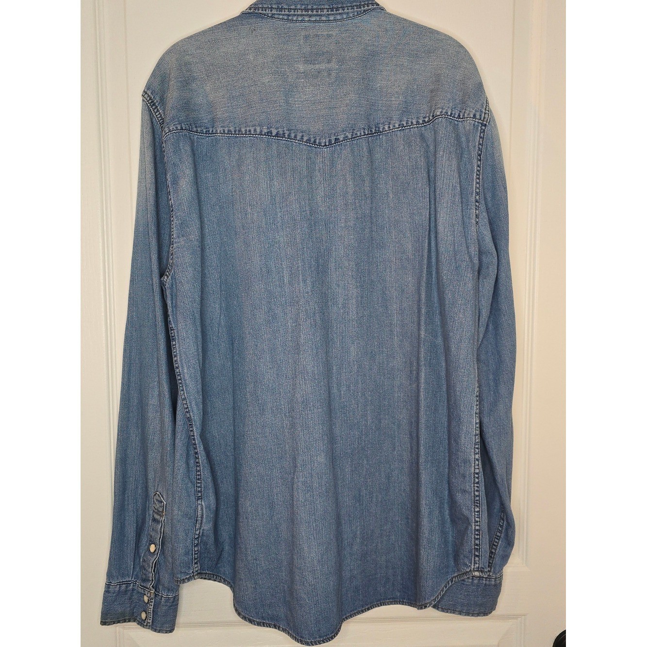 GAP Light Wash Denim Western Shirt