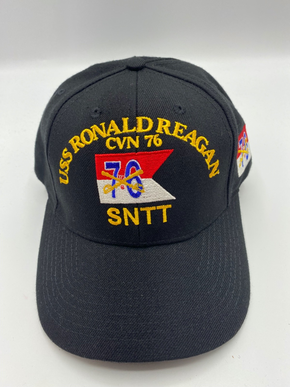 The Corps USS Ronald Reagan CVN 76 CNTT Logo Black Baseball Cap Hat One Size
